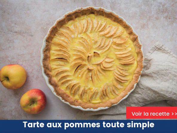 Tarte aux pommes toute simple